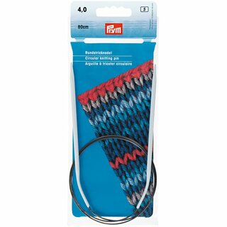 Rundstricknadeln ALU  544 grau   80 cm 4,00 mm