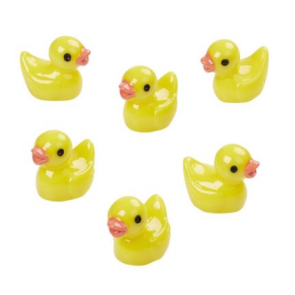 Badeente ca. 1,5 cm gelb Btl. à 6 St.