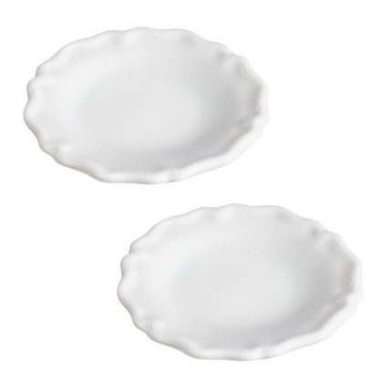 Teller ca. 3cm weiß Btl. 2St