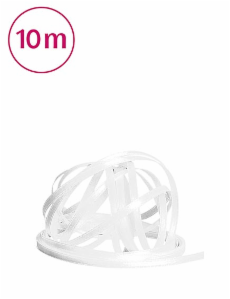 Satinband (3 mm x 10 m) weiss