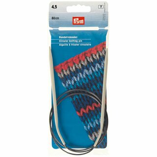 Rundstricknadeln ALU  544 grau   80 cm 4,50 mm
