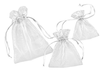 CREApop® Organza-Säckchen weiss, 13 x 10 cm, Btl. à 12 St.