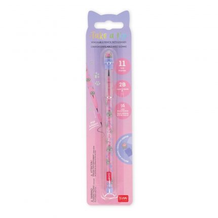 Legami Stapelbarer Bleistift mit Radiergummi Kitty