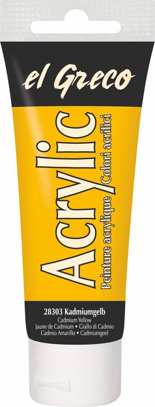 El Greco Acrylfarbe (75ml) - Kadmiumgelb