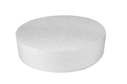 Styropor Scheibe 30x7cm geschrumpft