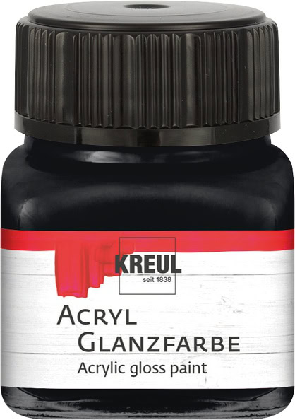 Acryl-Glanzlack (20ml) - Schwarz