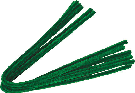 Pfeifenputzer Grün 10 Stück
