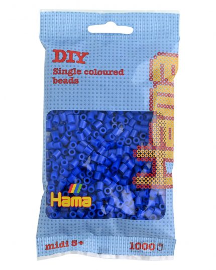 Hama Midi Bügelperlen Blau, 1000 Stück