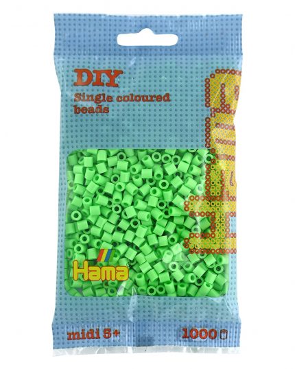 Hama Midi Bügelperlen Pastell Grün, 1000 Stück