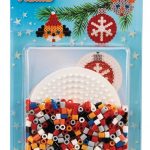 Hama Midi Bügelperlen Set Weihnachtskugel, ca 450 Stk inkl. Stiftplatte und Bügelpapier