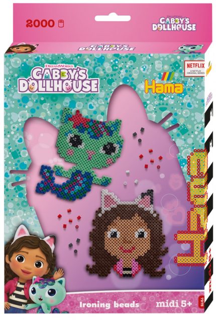 Hama Midi Bügelperlen Geschenkeset Gabby's Dollhouse, ca 2000 Stück