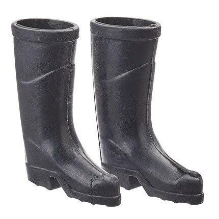Gummistiefel 1 Paar 2,5 x 3,5 cm schwarz