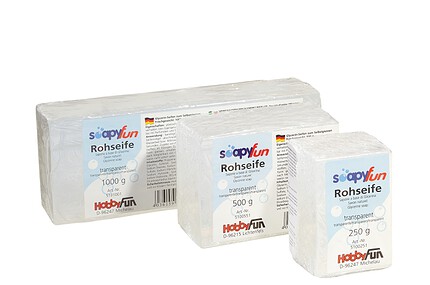 SOAPYfun Rohseife 250 gr., transparent