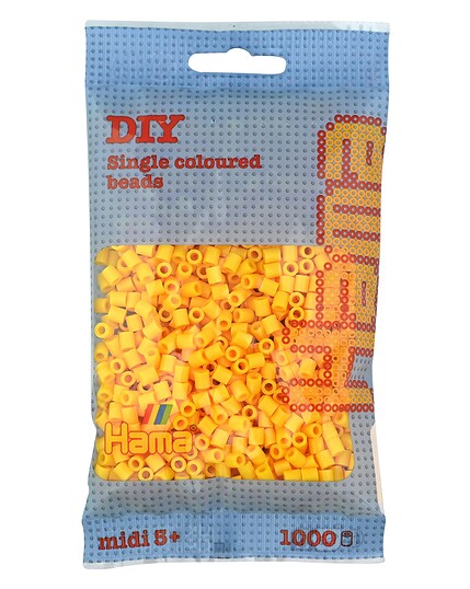 Hama Midi Bügelperlen Gelb, 1000 Stück