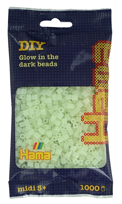 Hama Midi Bügelperlen Leuchtend Grün, 1000 Stück