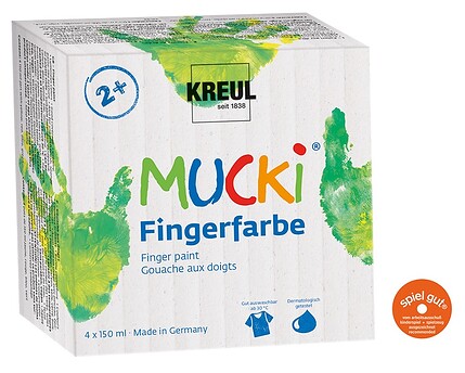 MUCKI Fingerfarben 4er Set  150 ml
