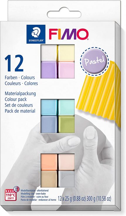 Fimo Soft 12 Farben Pastel Set