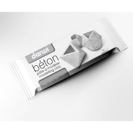 Darwi Modelliermasse Classic, Grau Beton - 500 g lufttrocknend