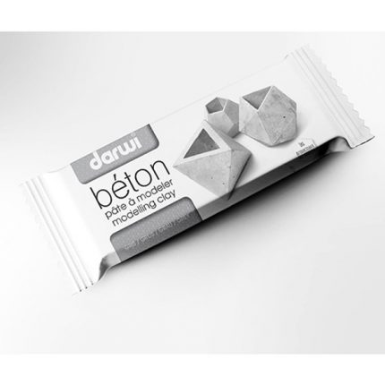Darwi Modelliermasse Classic, Grau Beton - 1 kg lufttrocknend