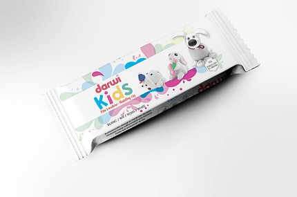 Darwi Modelliermasse Kids, Weiß - 500 g weich
