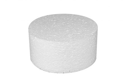 Styropor Scheibe 15x7cm geschrumpft