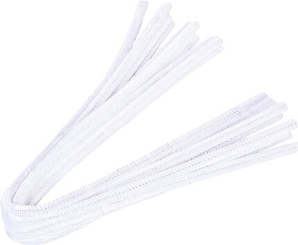 Pfeifenputzer Weiß 10 Stück