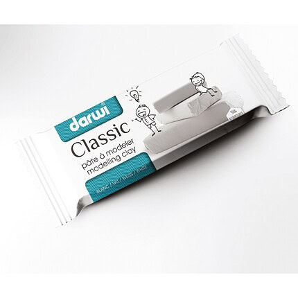 Darwi Modelliermasse Classic, Wei&szlig; - 500 g lufttrocknend