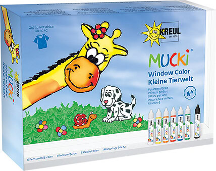 Kreul Mucki Window Color Set - Kleine Tierwelt