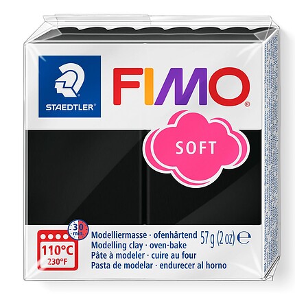 Fimo Soft (57g) - Schwarz