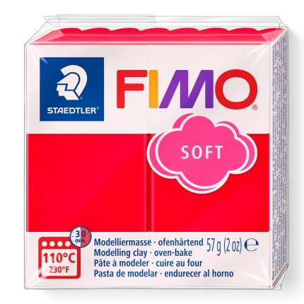 Staedtler FIMO Soft Modelliermasse Indischrot 57g - Ofenhärtend & Weich