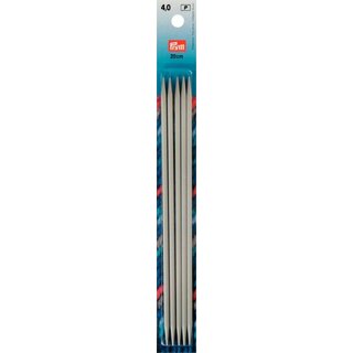 Strumpfstricknadeln ALU  533 grau 20 cm 4,00 mm
