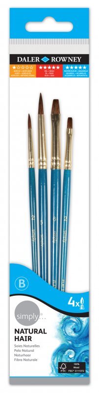 Naturhaarpinsel Set 4 St.