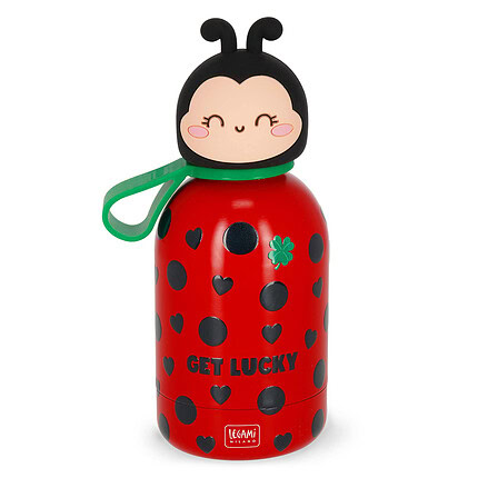 Legami Thermosflasche Ladybug für Kinder, Hot&Cold