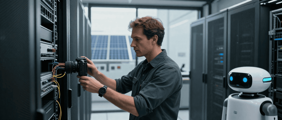 technicien dans datacenter