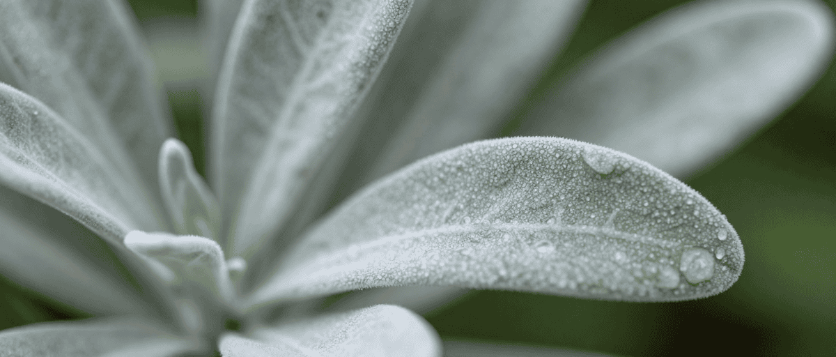 Macro feuilles lavande immortelle ciste