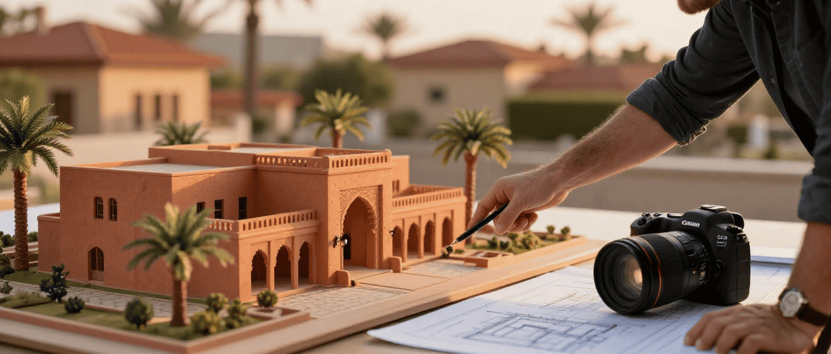 Maquette villa Marrakech