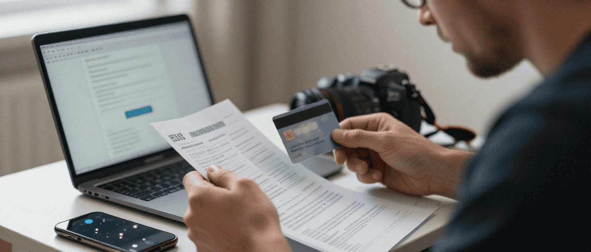 Joueur documents bancaire