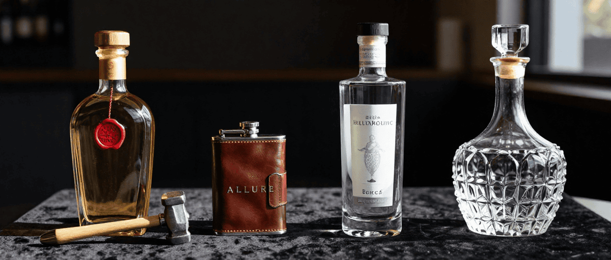Bouteilles vodka de luxe