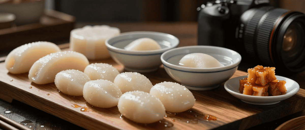 Assortiment de gâteaux de riz coréens