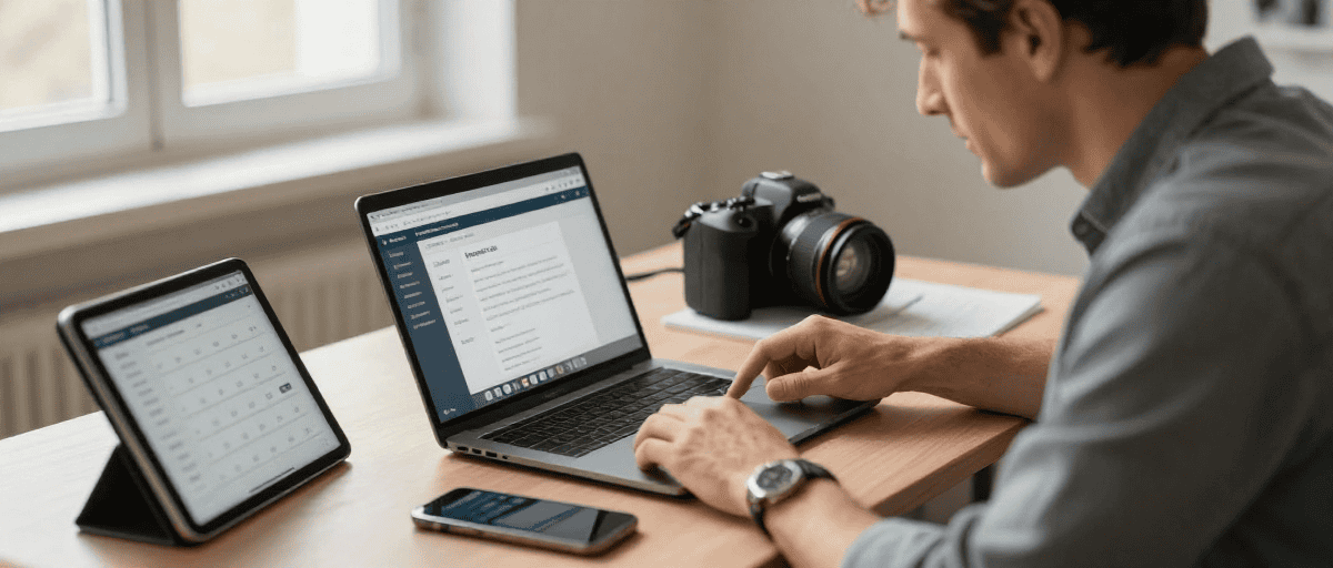 Teacher sur poste de travail