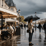Boulevard parisien contraste thermique