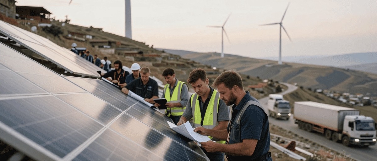 Installation panneaux solaires montagne