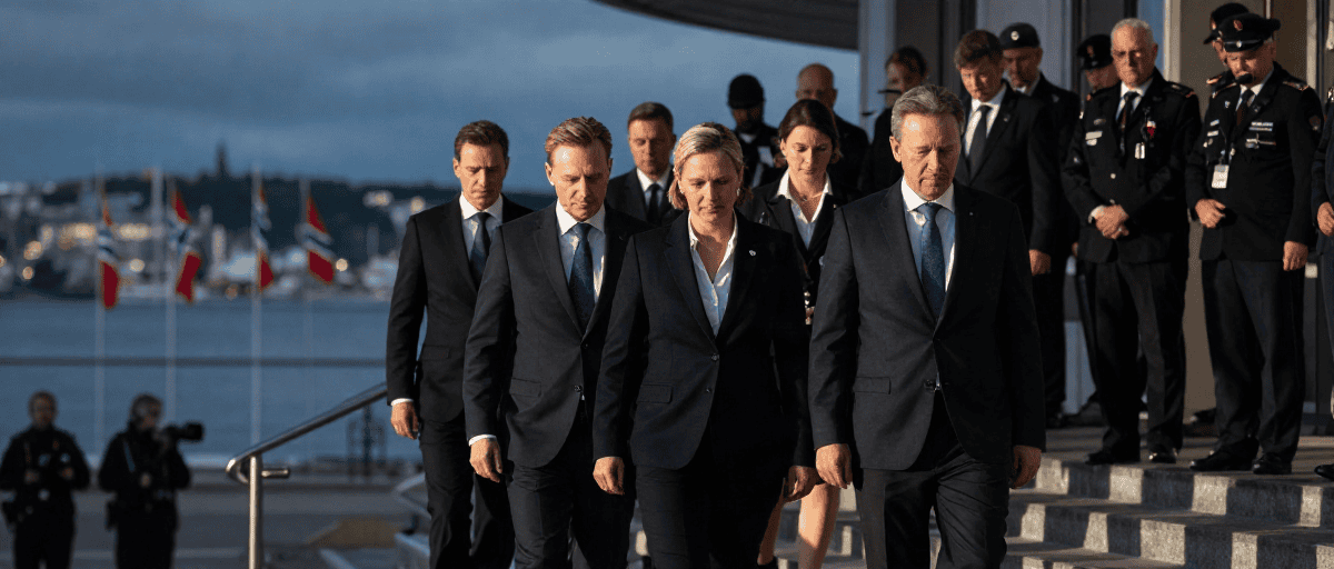 Dignitaires arrivant Oslo