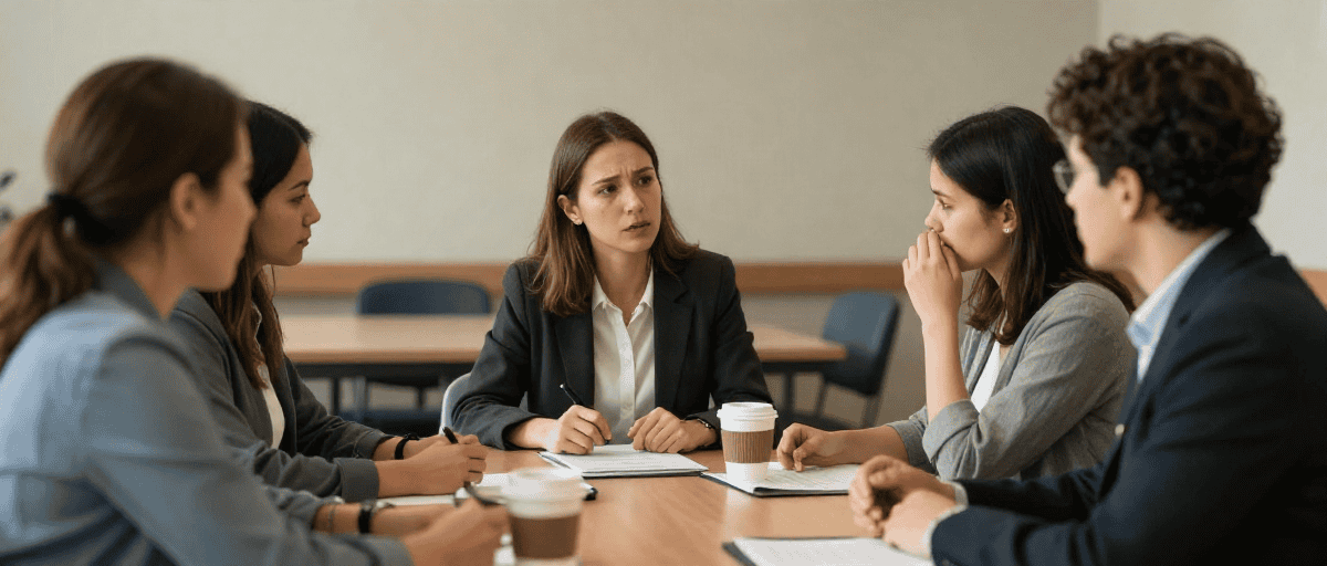 Réunion parents et avocats