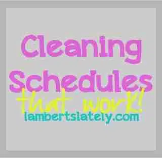 5 Ways to a Clean House: New Cleaning Schedules!