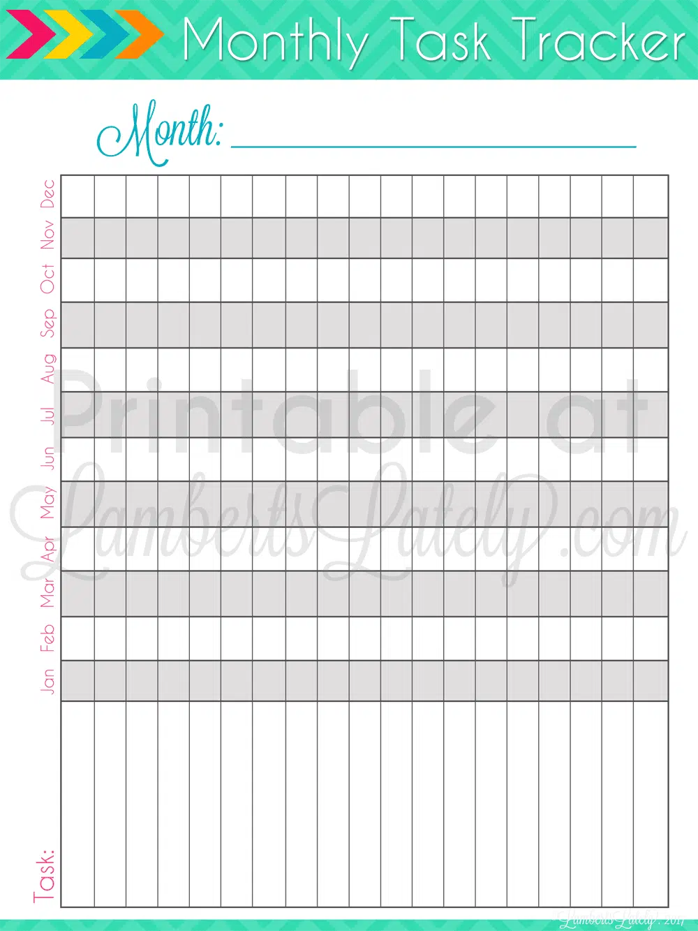 monthly habit tracker printable.