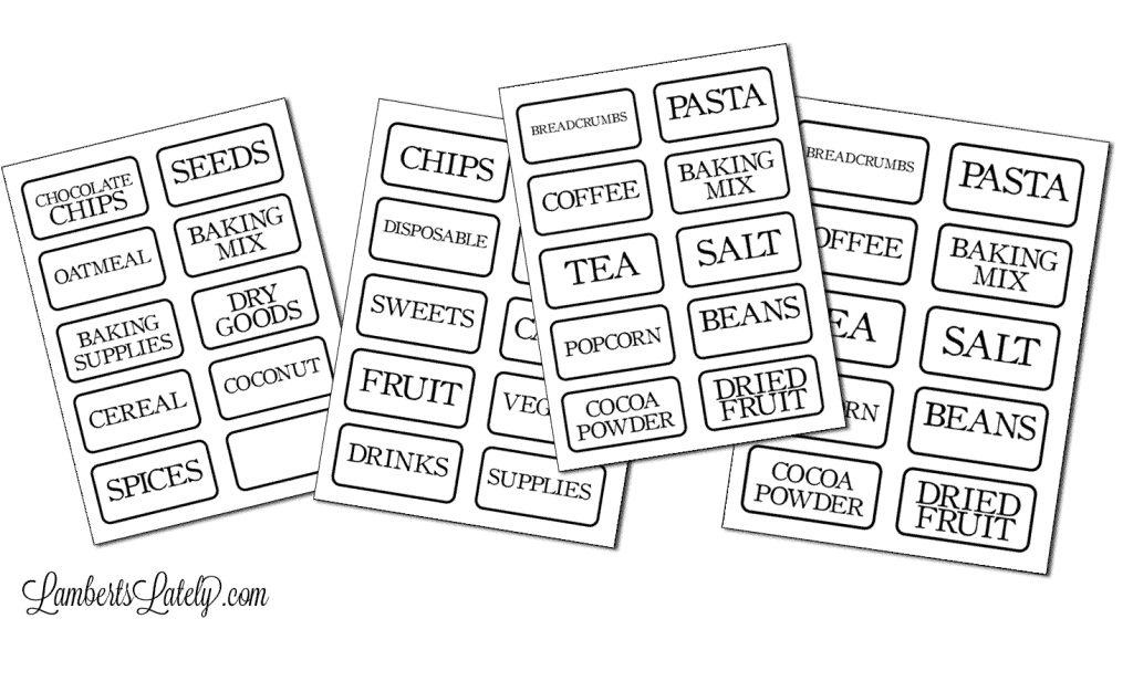 printable pantry labels.