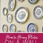 how to hang plates on a wall.