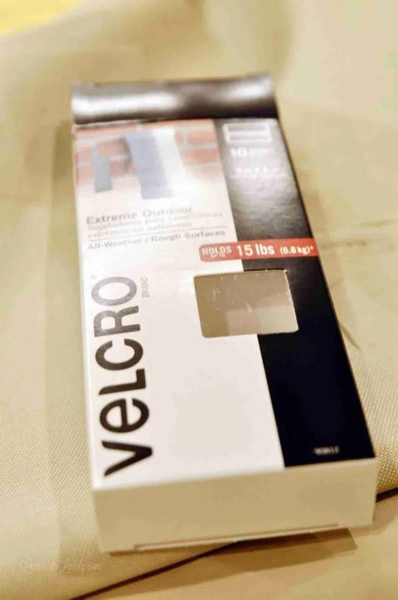 box of heavy-duty velcro.