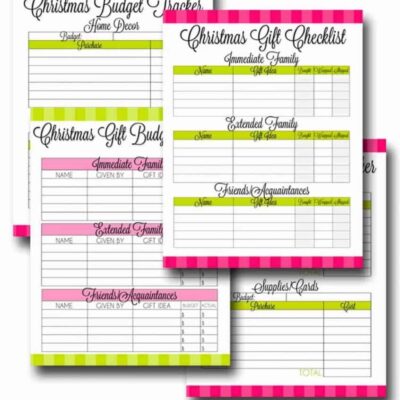 christmas planner printables.